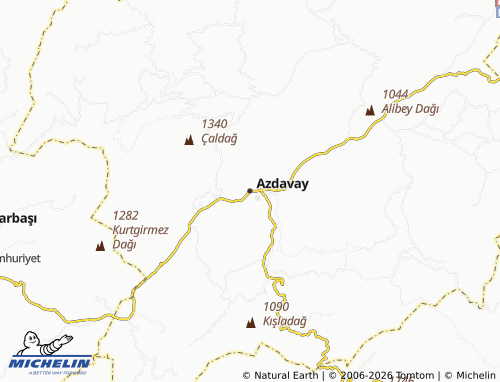 Mappa MICHELIN Azdavay - ViaMichelin