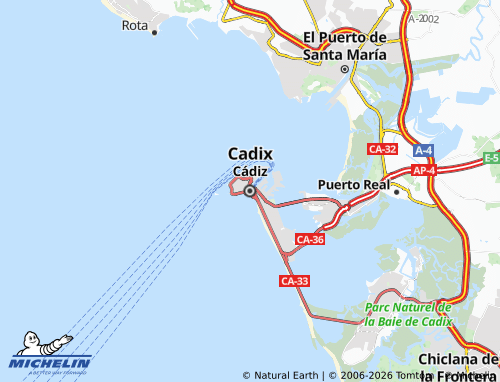 Mappa MICHELIN Cadice - ViaMichelin