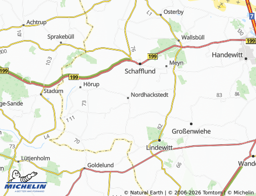 MICHELIN Nordhackstedt map - ViaMichelin