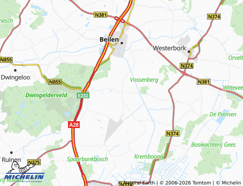 MICHELIN Wijster map - ViaMichelin
