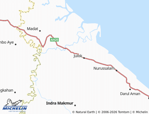 Mapa MICHELIN Ujong Tunong - ViaMichelin