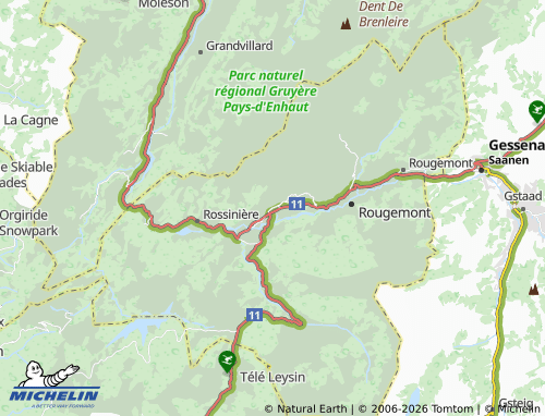 MICHELIN Château-d'Oex map - ViaMichelin