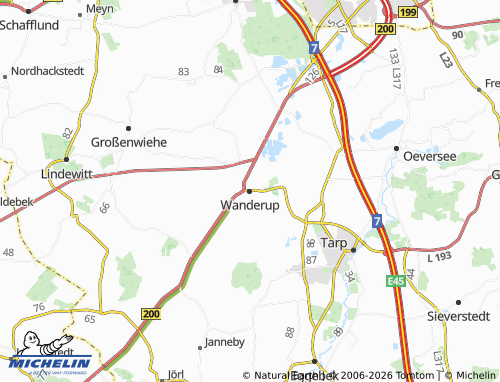 MICHELIN Wanderup map - ViaMichelin