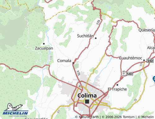MICHELIN Miguel de la Madrid map - ViaMichelin