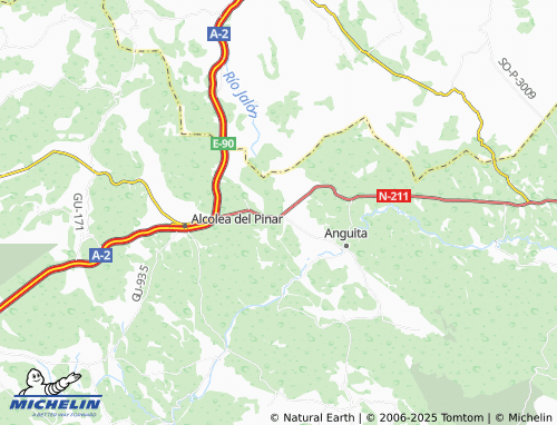 MICHELIN Aguilar de Anguita map - ViaMichelin
