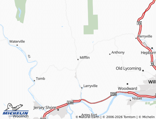 Mappa MICHELIN Mifflin - ViaMichelin