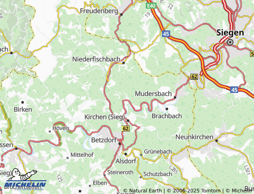 Carte MICHELIN Freusburg - ViaMichelin
