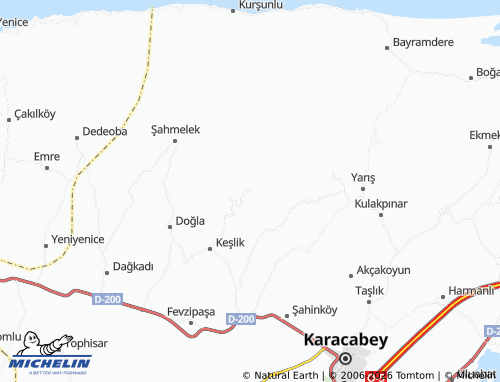 MICHELIN Örencik map - ViaMichelin