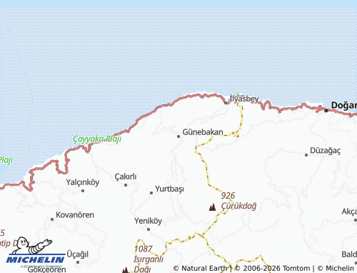 Mappa MICHELIN Günebakan - ViaMichelin