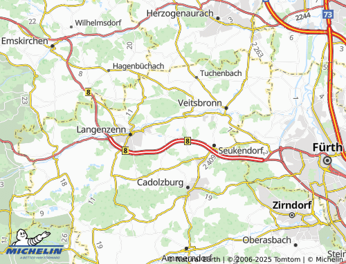 MICHELIN-Landkarte Hausen - ViaMichelin