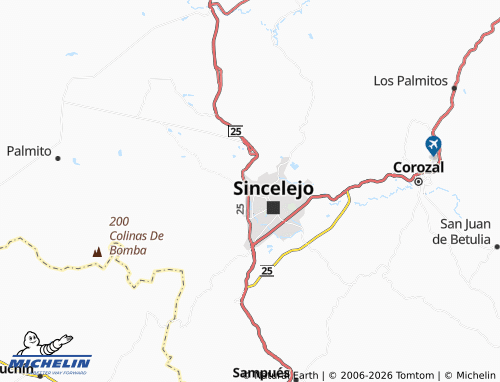 Mappa MICHELIN Media Luna - ViaMichelin