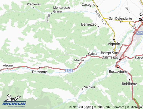 Mapa MICHELIN Valloriate - ViaMichelin