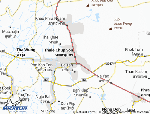 MICHELIN Thale Chup Son map - ViaMichelin