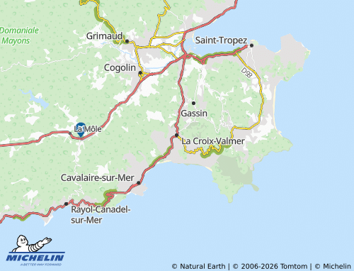 Carte MICHELIN La Croix-Valmer - ViaMichelin