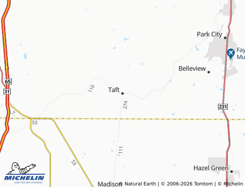 Mapa MICHELIN Taft - ViaMichelin