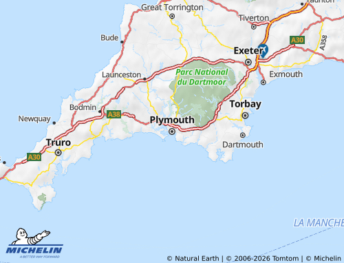 MICHELIN Plymouth map - ViaMichelin
