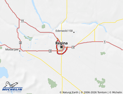 Mapa MICHELIN Saskatchewan - ViaMichelin