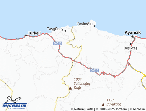 MICHELIN-Landkarte Ayaz - ViaMichelin