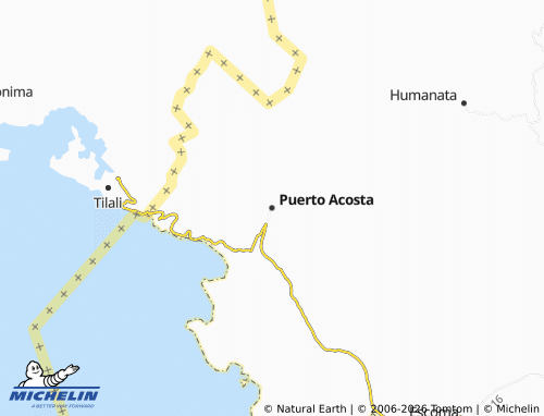 MICHELIN Puerto Acosta map - ViaMichelin