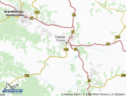 Mapa MICHELIN Topola Selo - ViaMichelin