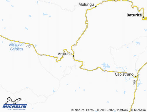 MICHELIN Aratuba map - ViaMichelin