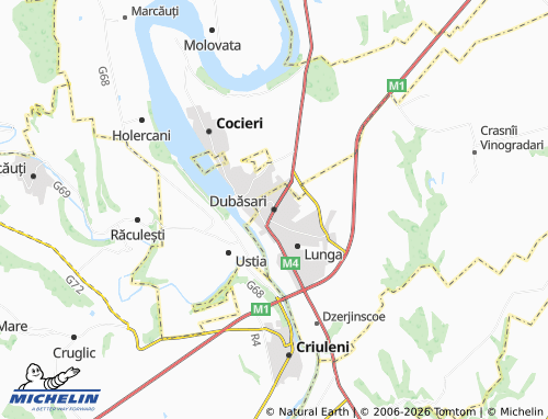 MICHELIN Dubăsari map - ViaMichelin