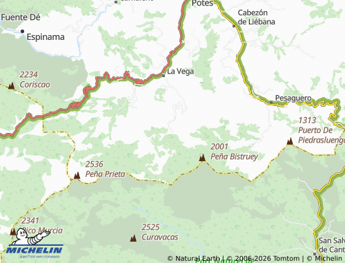MICHELIN Cucayo map - ViaMichelin
