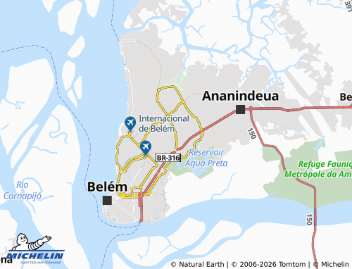 Mapa MICHELIN Mangueirão - ViaMichelin