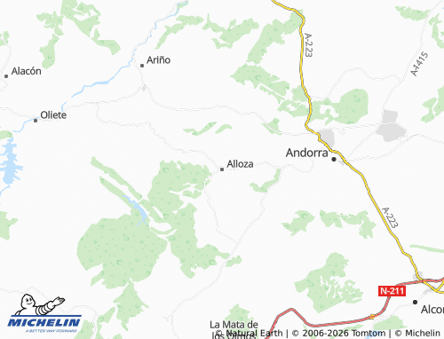 MICHELIN Alloza map - ViaMichelin