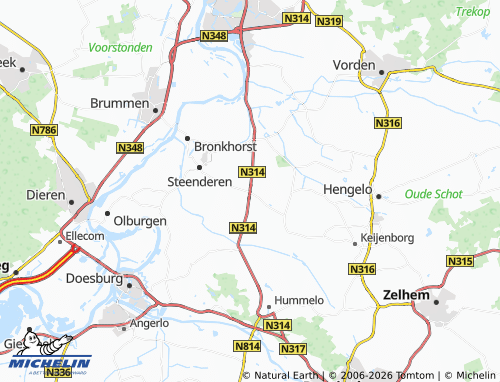 Kaart MICHELIN Toldijk - ViaMichelin