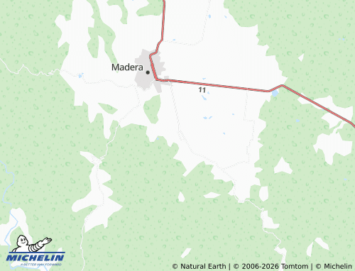 MICHELIN Nahuerachi map - ViaMichelin