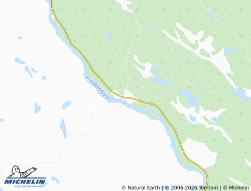 MICHELIN Björksele map - ViaMichelin