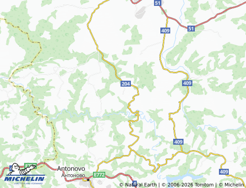 MICHELIN Berkovski map - ViaMichelin