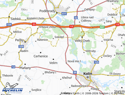 MICHELIN Klipec map - ViaMichelin