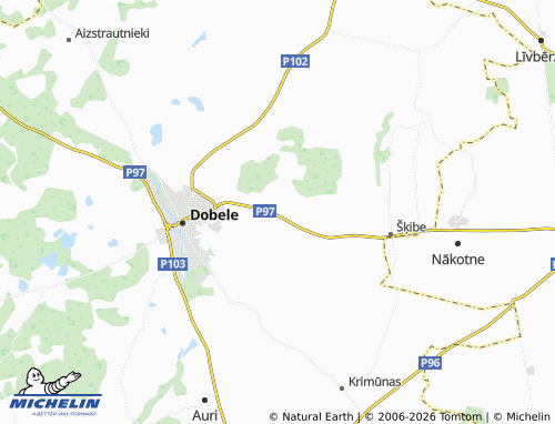 Mapa MICHELIN Miltiņi - ViaMichelin
