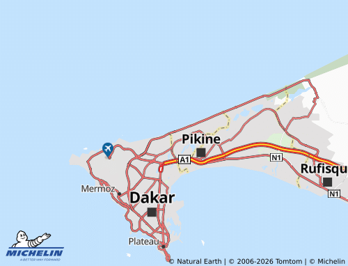 Mappa MICHELIN Cambérène - ViaMichelin