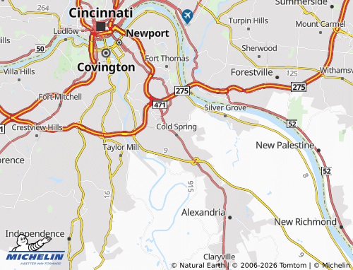 Mappa MICHELIN Cold Spring - ViaMichelin