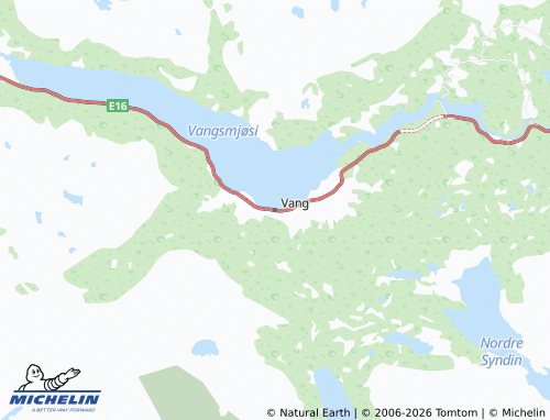 MICHELIN-Landkarte Vang - ViaMichelin