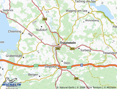 MICHELIN Traunstein map - ViaMichelin
