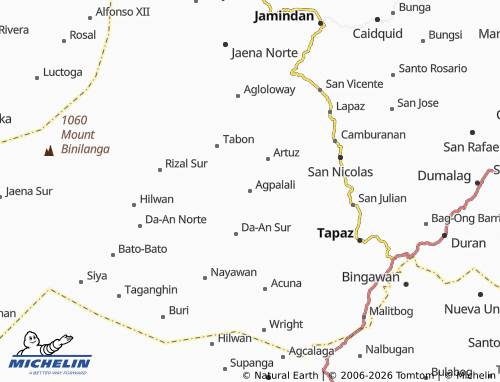 MICHELIN Agpalali map - ViaMichelin