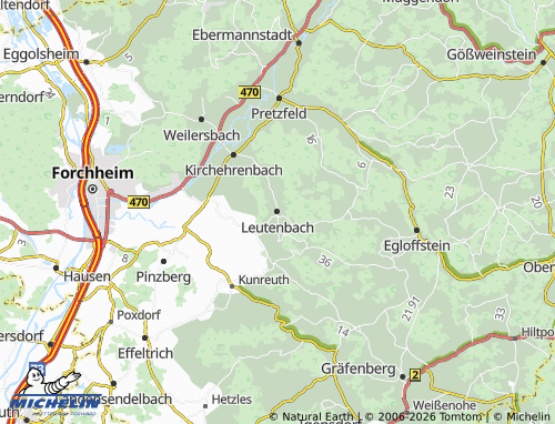 MICHELIN Leutenbach map - ViaMichelin