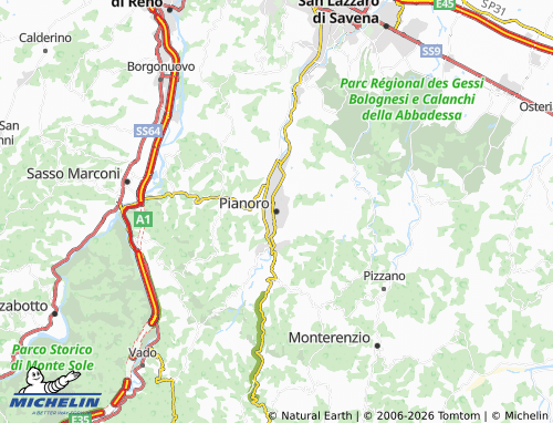 MICHELIN-Landkarte Pianoro - ViaMichelin