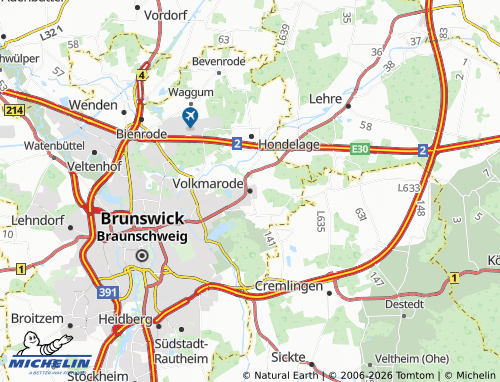 MICHELIN Volkmarode map - ViaMichelin
