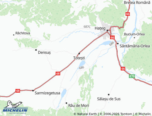 Mappa MICHELIN Păclișa - ViaMichelin