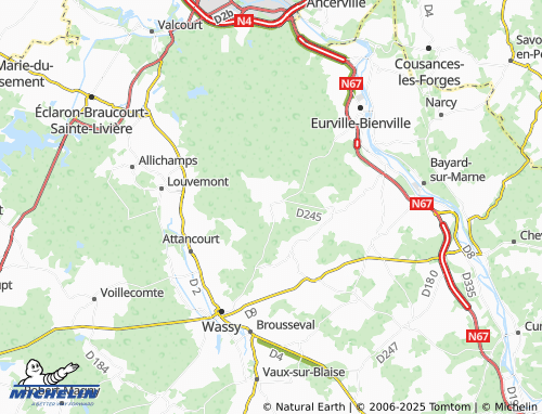 MICHELIN Villiers-aux-Bois map - ViaMichelin