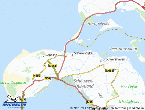 MICHELIN Scharendijke map - ViaMichelin