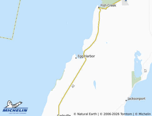Mapa MICHELIN Egg Harbor - ViaMichelin