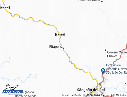 Kaart MICHELIN Ritápolis - ViaMichelin