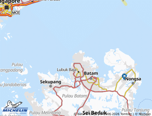 Mapa MICHELIN Batu Merah - ViaMichelin