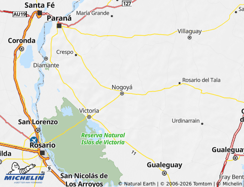 Mappa MICHELIN Nogoyá - ViaMichelin